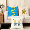 banana Cushion Cover Anti-dustmite Pillowcase Invisible zipper silky short plush Sofa cushion cover