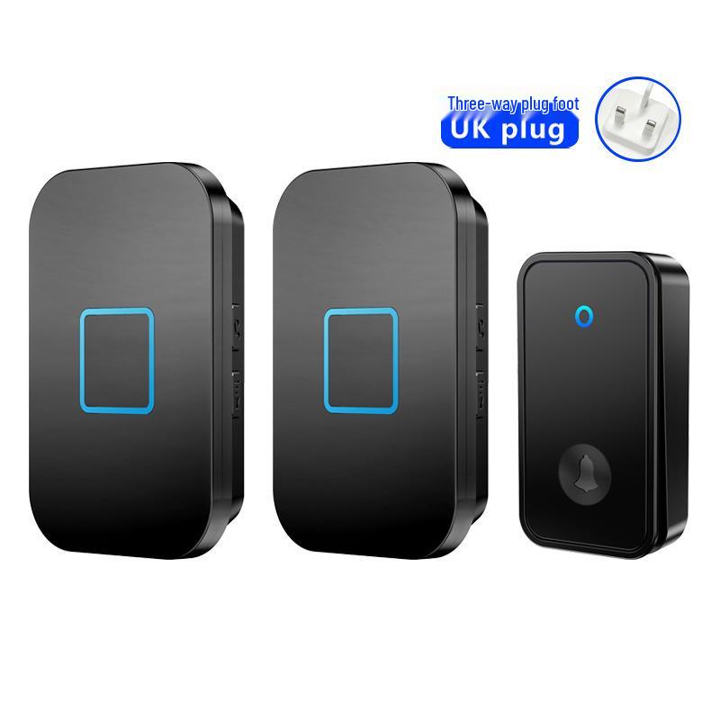 Wireless Doorbell Kit: One Transmitter, Two Long-Range Receivers, Waterproof, Smart Self-Powered, Ideal for Elderly Call.