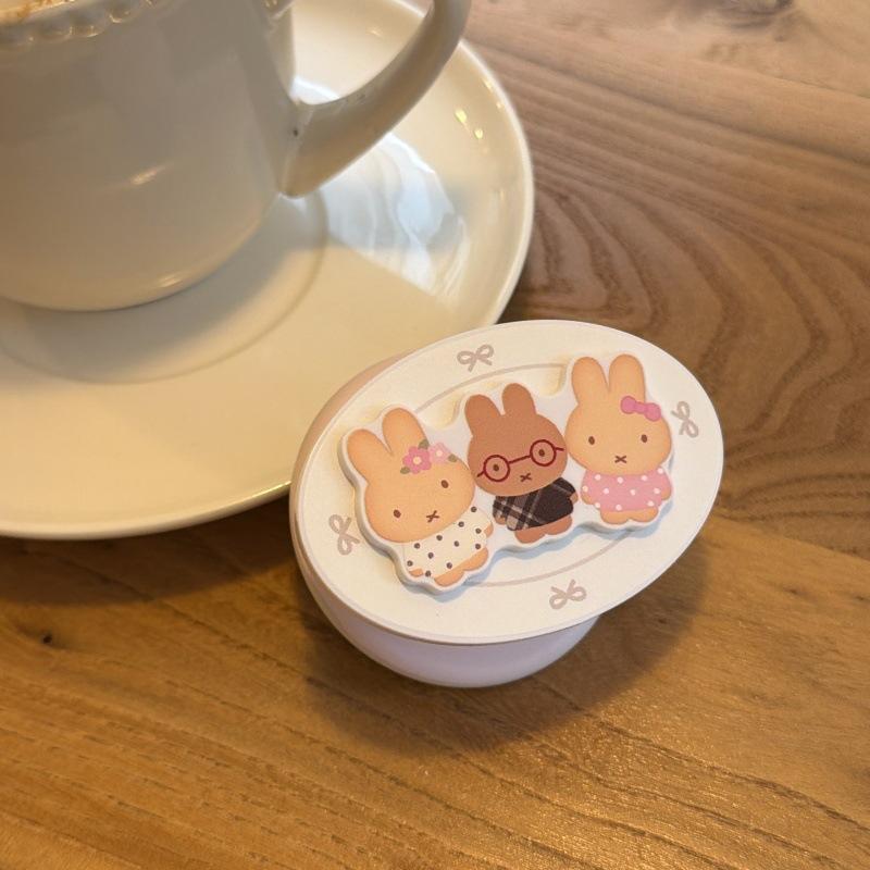Pink Polka Dot Biscuit Rabbit Suitable for Apple 11promax Mobile Phone Case iPhone11 Holder 11/11 Magnetic Suction 11