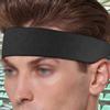 Nylon Sport Hair Band Sweatband Headband Accessory for Yoga Play Basketball Tennis Badminton Runningblack