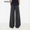 MO&Co. Women's Mid-Waist Pleated Wide-Leg Trousers