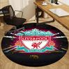 Liverpool F.C Pattern Round Rug, Indoor/Outdoor Mat, for Picnic, Gameroom, Bedroom, Office, Living Room, Home Decor Carpet, Birthday Gift