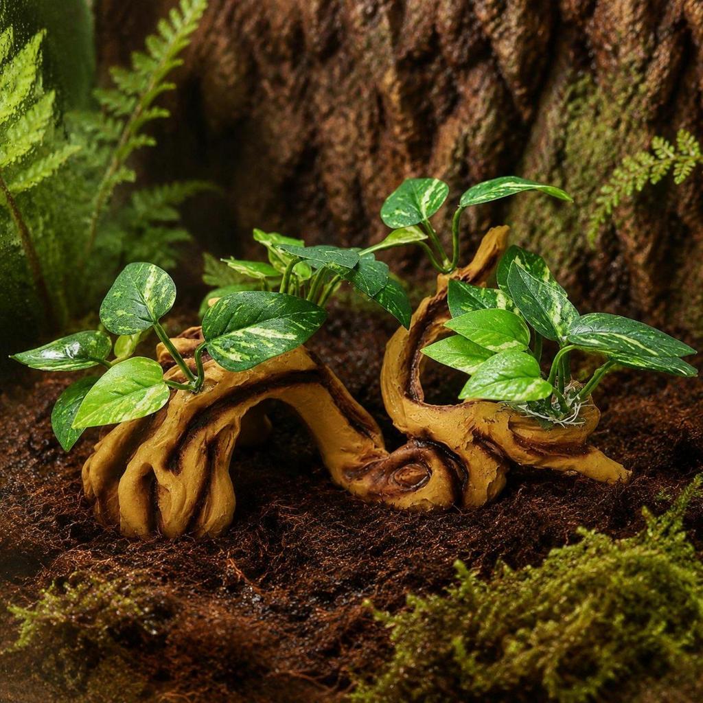 Reptile Rock Cave MultiUse Hide Easy to Cleansable Artificial for Terrarium,