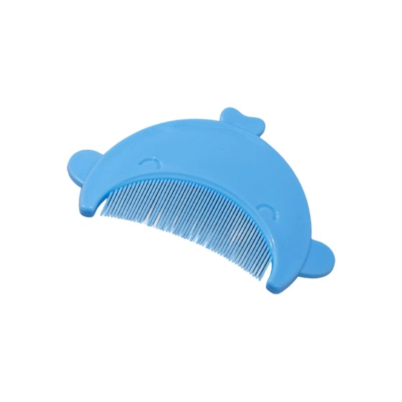 

Silicone Massage Shampoo Brush Baby Bath Cradle Caps Brush Comb Scrubber Brush Universal for Newborns Baby Essential синій