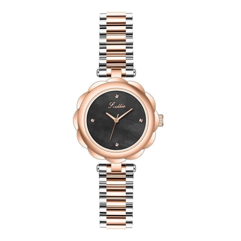 Flower Steel Belt Versatile Women'S Watch Fashion Small Temperament Bracelet Women'S Waterproof Quartz Watch