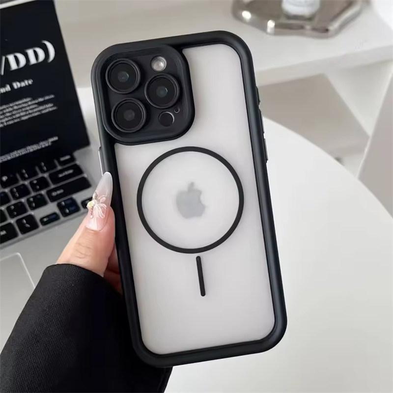 

Liquid Silicone Phone Case For iPhone 17 16 15 14 13 12 11 Pro Max Plus Luxury Magnetic Magsafe Protector Shockproof Cover iPhone 11 чёрный