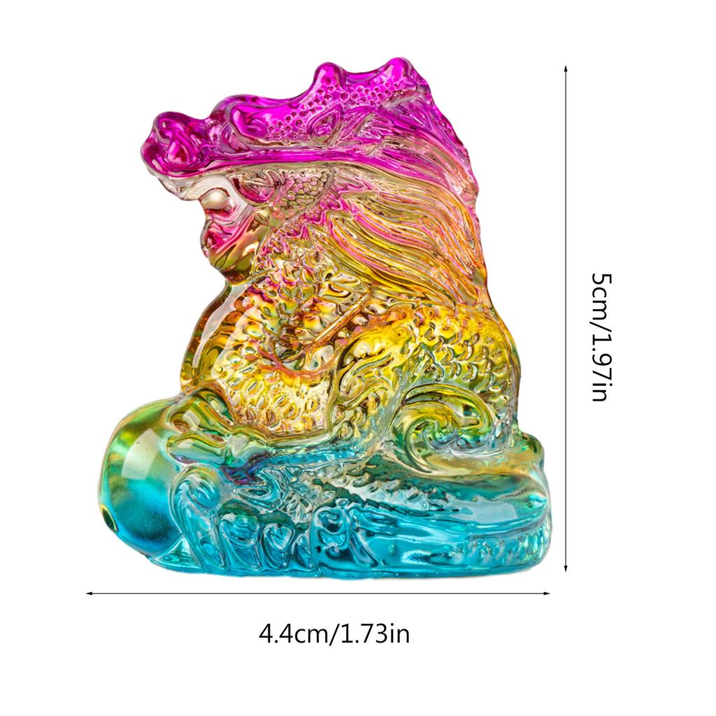 Crystal Dragon Ornaments Elegant Dragon Statue Twelve Zodiac Dragon Gifts Auspicious Animal Statue Room Decor