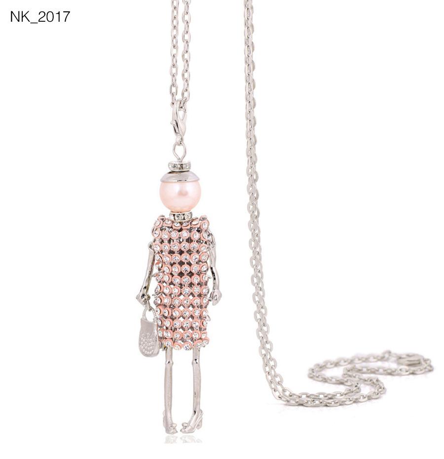 Cute Women Necklace Statement Lady Charm Long Trendy Necklace New Fashion Female Big Pendant Lovely Jewelry Gift