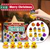 Grid 24 Christmas Rubber Duck Advent Calendar Box Surprise Ducky Bath Toy Gift