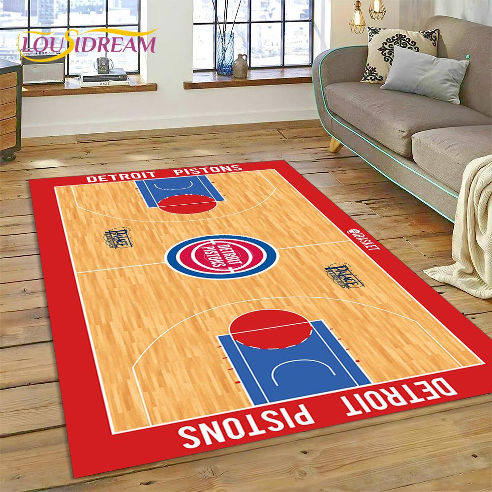 3D America Basketball Court Team Customized Rug Carpet for Living Room Bedroom Decor,Non-slip Decoration for Sofa Doormat Gift