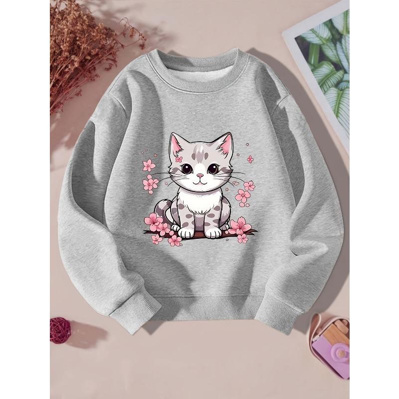 European Sizes New Kids' Round Neck Sweatshirt Casual Trendy Fashion Printed Top