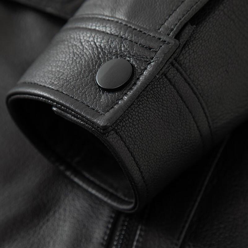FAPAI Men's Goat Leather Windproof Jacket