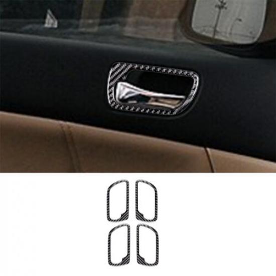4Pcs Carbon Fiber Door Handle Cover Trim For Honda Accord Sedan 2003-2007