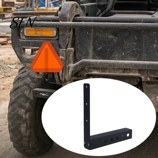 Heavy Duty Steel Bracket Slow Moving Vehicle Sign Bracket, Mounting for 2 Inch Receiver UTV Universal Utv Accessory Tractor, Safety Holder Off