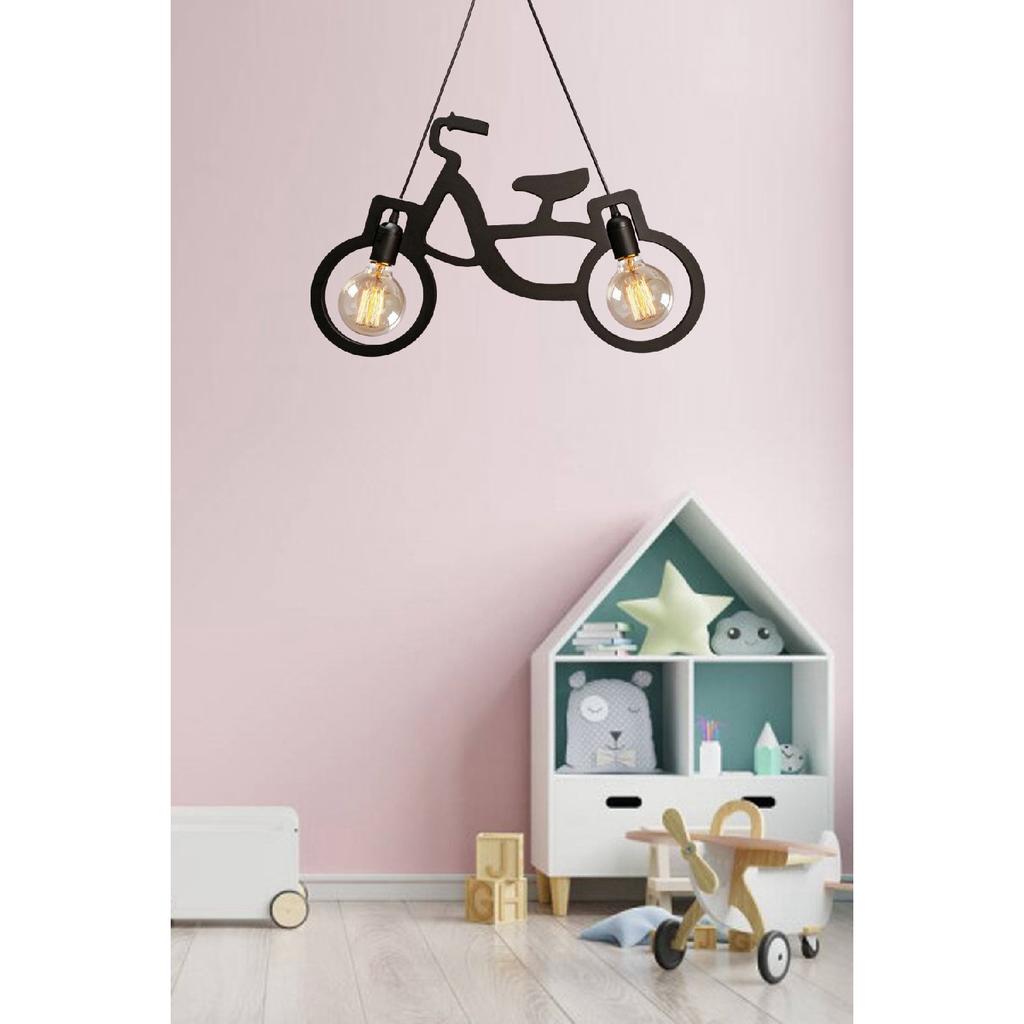 Candelabru stalactic pentru bicicletă din lemn, din lemn, negru, din lemn, de lux, rustic, modern, decorativ, candelabru pentru cameră pentru copii