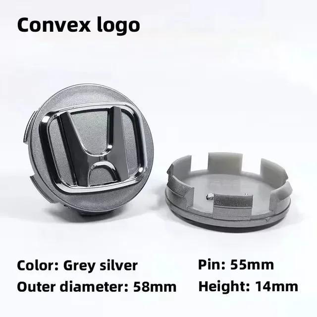 

4Pcs 58/69mm Car Wheel Center Hub Caps Decorative Cover For Honda Civic Jazz Fit Accord Pilot CRV Passport City XRV HRVstickers