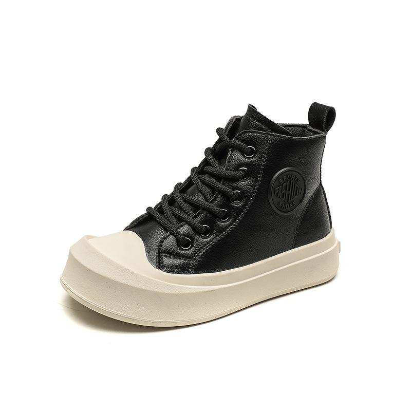 

Короткие кожаные ботинки для мальчиков, осенне-зимняя новая спортивная обувь, корейская версия, повседневная обувь с сумкой на голове, бархатная детская обувь для сноуборда 32