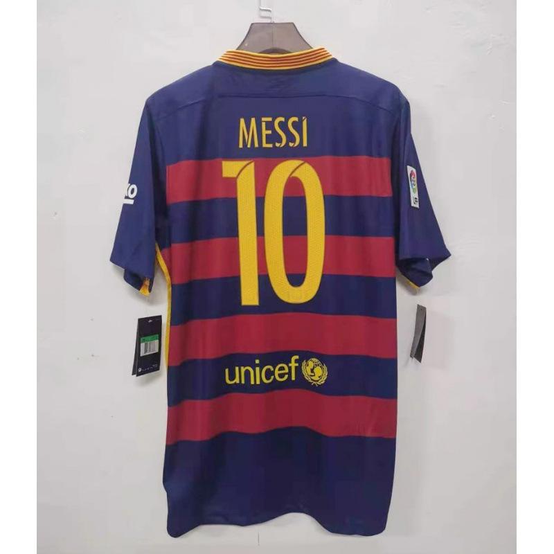Maglia Barcelona 10-11 14-15 Casa N.. 10 No. 11 Maglia da calcio Neymar Maglia retrò