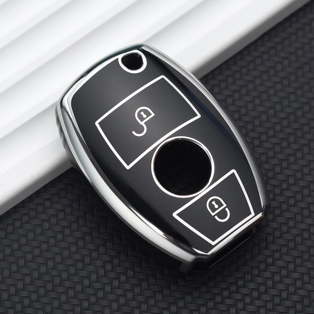 TPU Key Case Cover 2/3Button Shell Fob for Mercedes Benz W204 W463 W176 W251 W205 A200 A260 A C R G Class GLA CLA GLK GLC CLS MGB8