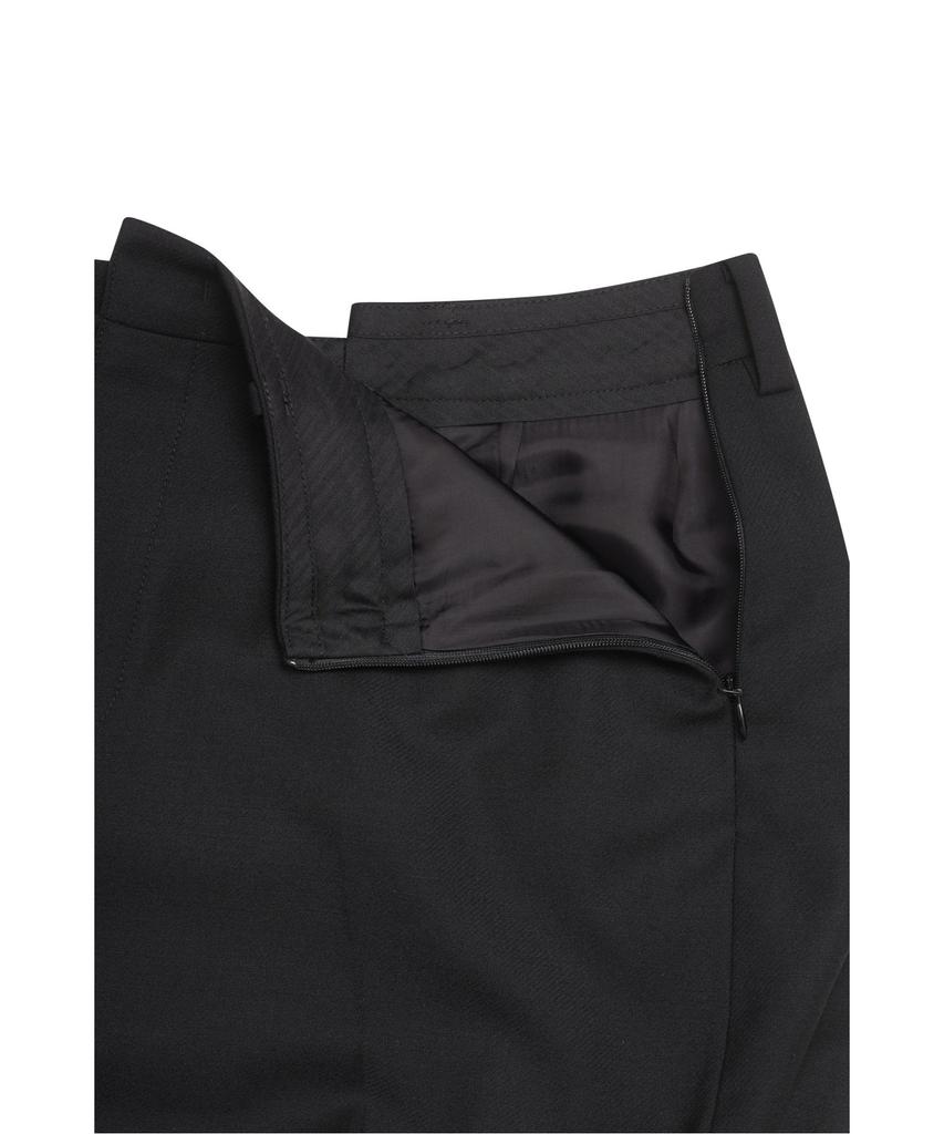 RECODE Asymmetric Pleats Skirt Rqkaa25537Bkx