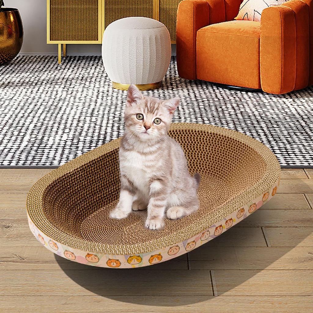 Cardboard Cat Lounge, Scratching Bed for Cats, Resting Pad Pet Supplies