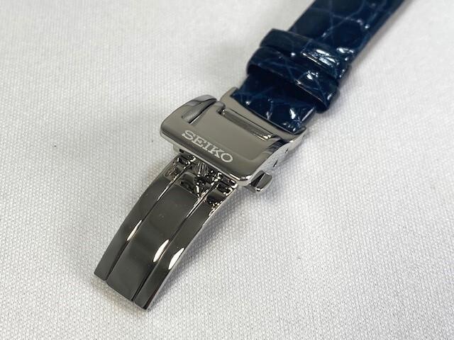 L0EZ112J9 SEIKO Dolce Exceline 12mm Leather for & Strap, Crocodile, Navy, SWCW105/ 1B25-0AM0