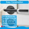 18 Pieces of Door Handle Bumper PVC Material Transparent Wall Protector,Reble Anti-Collision Door Handle Buffer (18mm)