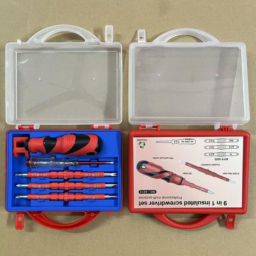 Insulated Electrician's Screwdriver Set: Flathead, Phillips, Torx Dual-Use