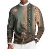 Herren Rundhals Langarm Rippstrick Pullover