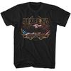 Willie Nelson Flag And Eagle Black Music Shirt