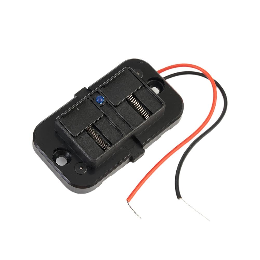 QC 3.0+PD 12V-24V LED Dual USB Car Fast Charger Socket Power Outlet Touch Switch