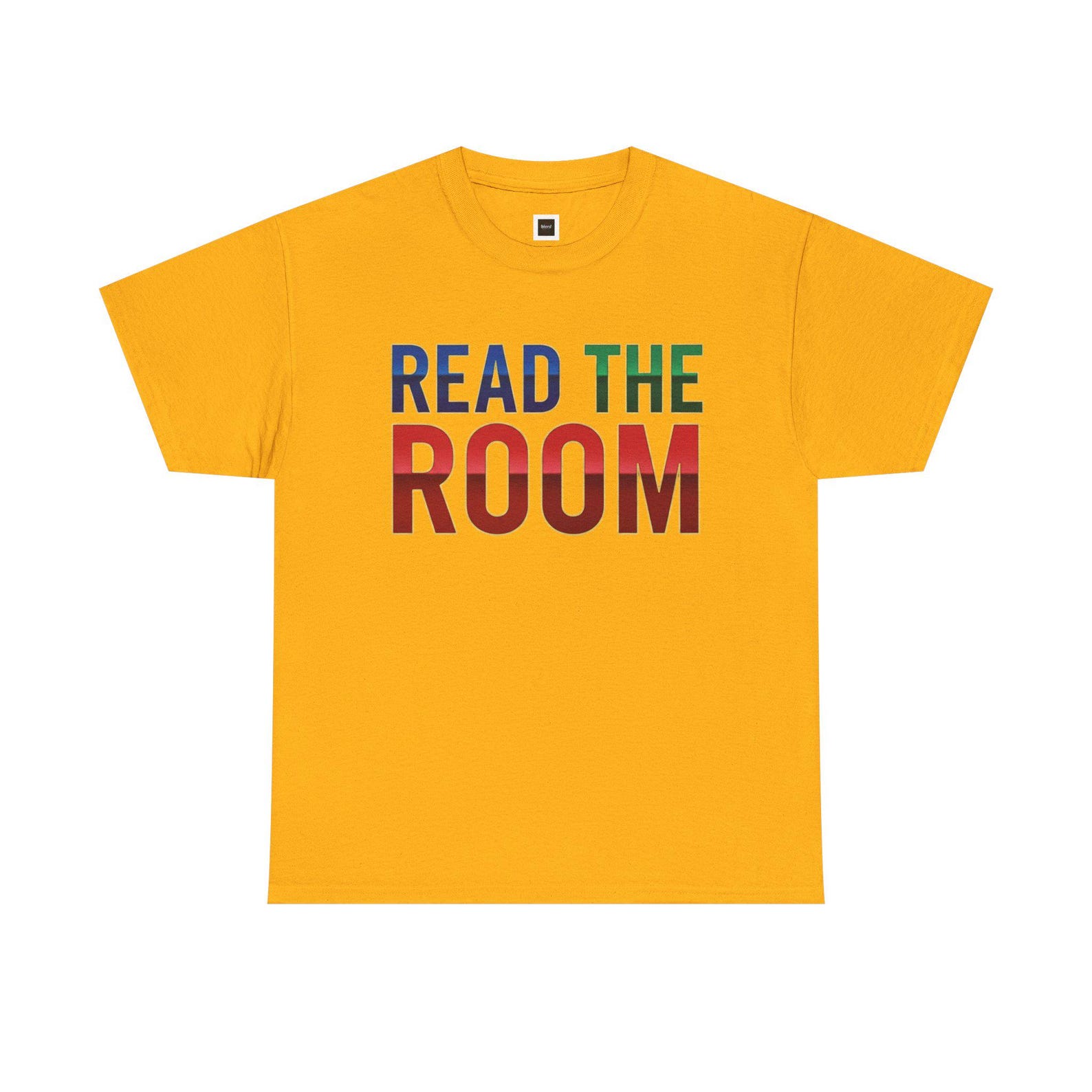 Read the Room T-Shirt | Bold Multicolor Typography Tee M