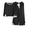 Unifizz Long Sleeve Rayon Pajama Stylish Comfortable and Loose with Waist Perfect for and Size M Women's Set, Loungewear, T-Shirt Pants, Fit, Thin,