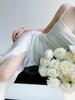 Satin Suspender Dress for Women Summer Sexy Club Party Evening Dress Elegant Fashion Female Clothing White Black