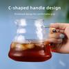 Caraffa Caffettiera a Goccia in Vetro Borosilicato Resistente al Calore Caraffa Condivisione Servitore per Caffè Pour Over Caffettiera a Goccia