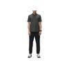 SAUCONY Letter Logo Urban Soft Short Sleeve Polo Shirt Men Polo Shirts Rock-Gray Military-Green SC2240075A-GE128