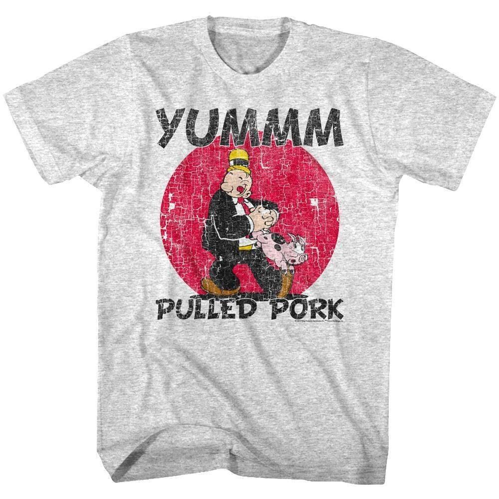 Popeye Wimpy Yum Pulled Pork Men T Shirt S