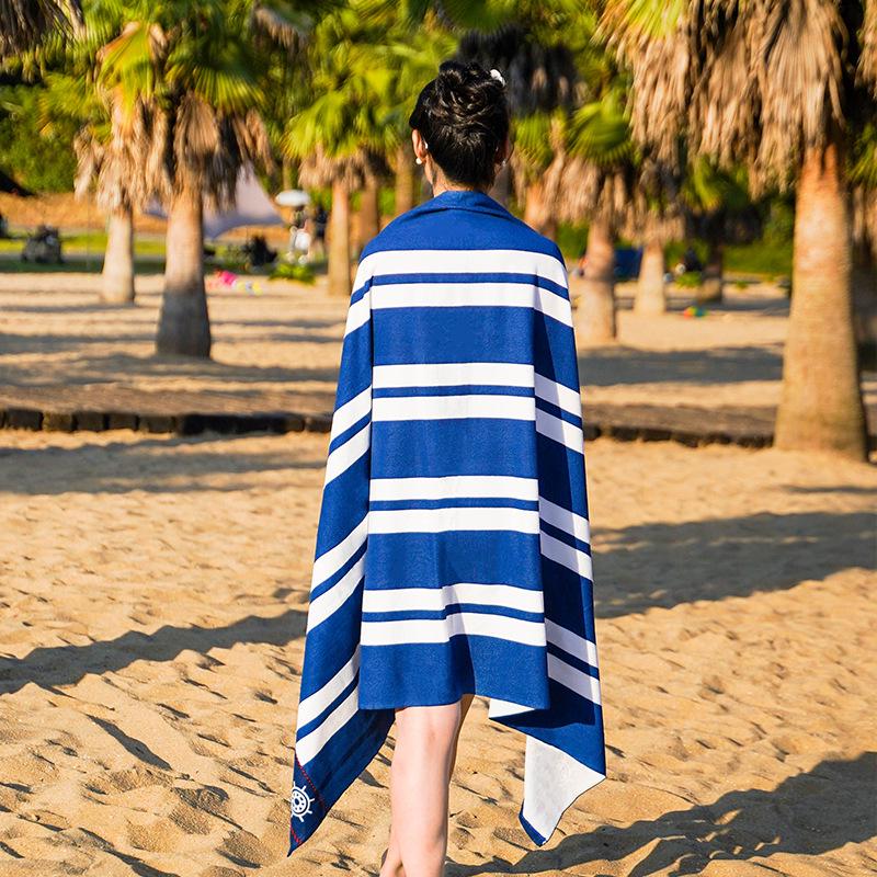 Ultra-Fine Fiber Beach Towel with Dispersed Printing for Seaside and Swimming