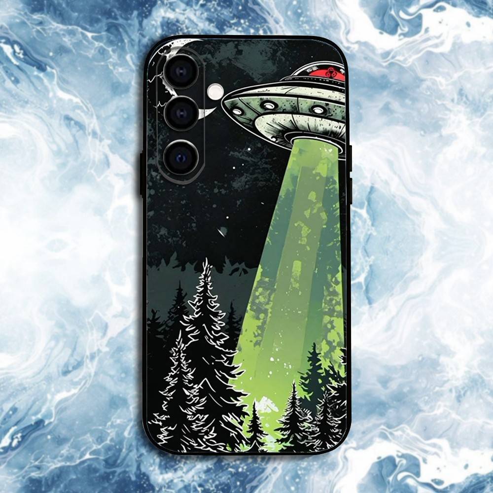 UFO Alien Thing Phone Case For Samsung Galaxy A73,A72,A71,A70,A53,A52,A51,Others Soft Black Shell