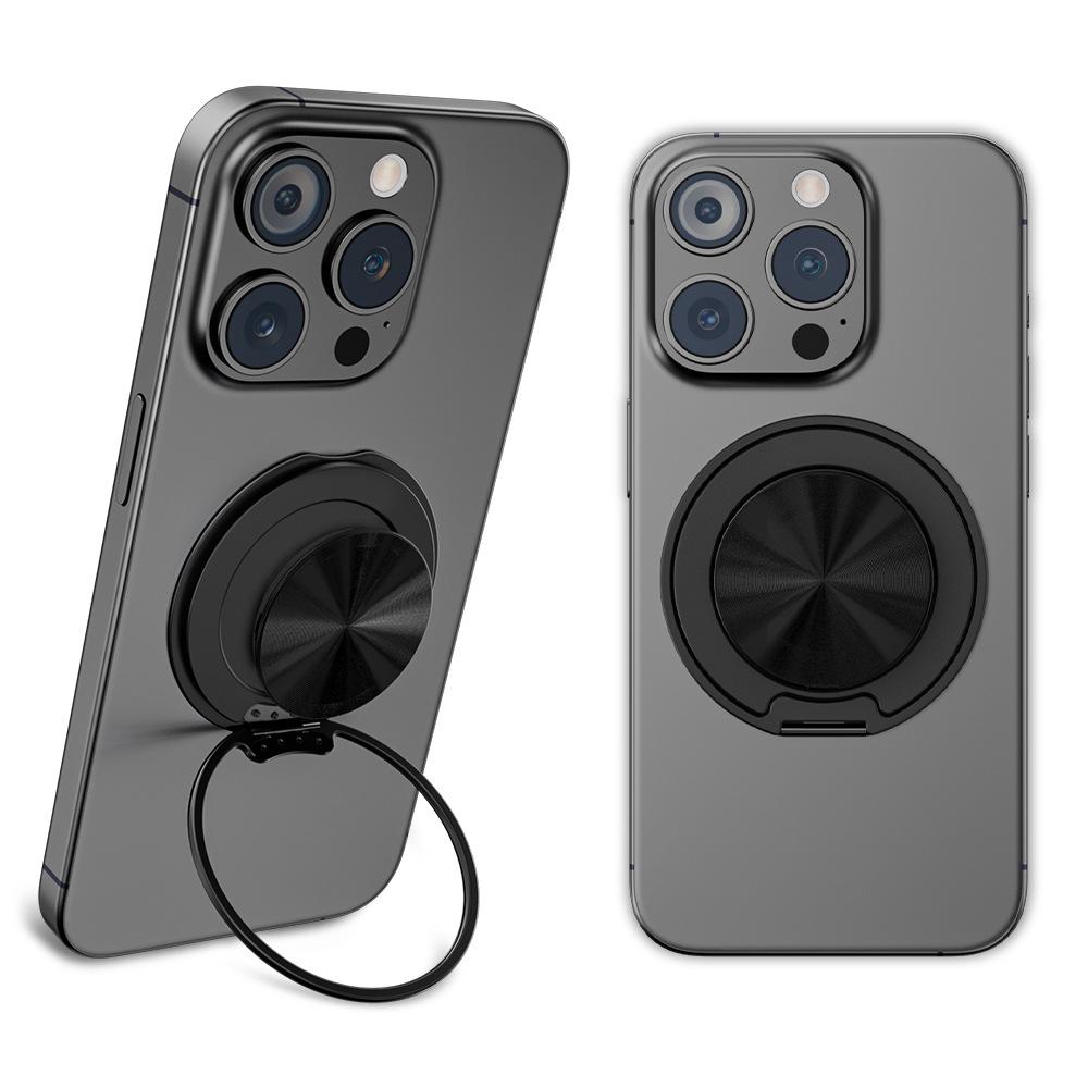 

для Magsafe База Держатель для телефона Магнитная база R Подставка Настольная Подставка-кольцо для пальца Гнездо Ручка-основание Для iPhone 16/15/14/13/12 Зеркало для макияжа чёрный