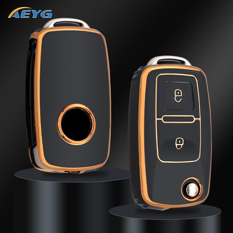 Car Key Cover Protection Shell For Volkswagen Vw Polo Golf Passat Tiguan Beetle Caddy T5 Up Eos Skoda Octavia Seat Leon Altea