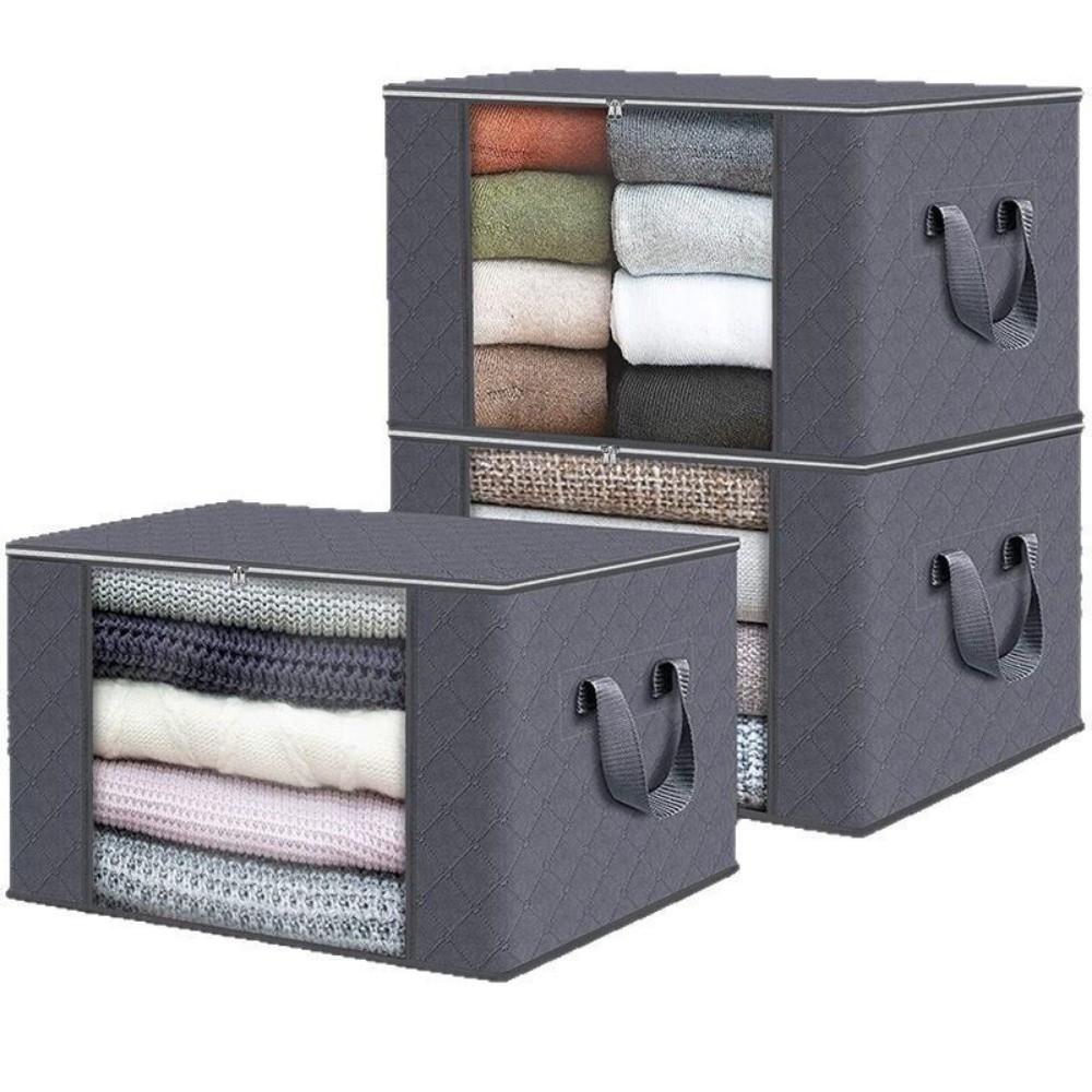 Non-woven Foldable Storage Bag Oversized Quilt Organizer Large Storage Boxes For Organizing