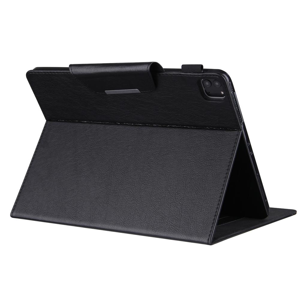 For iPad Pro 11 (2024) Case Adjustable Stand PU Leather Tablet Cover with Auto Wake/Sleep