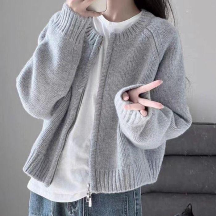 Soft and Glutinous Knitted Cardigan Coat for Women's Autumn and Winter New Outerwear
