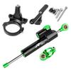 For QJMOTOR RRQ600 Motorcycle Aluminum Steer Damper Mounting Bracket Kit RRQ600 2021 2022 Fiber Carbon Accessories