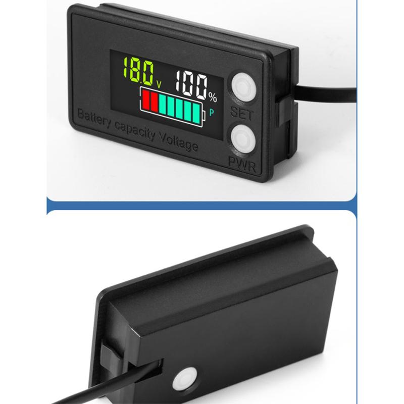 DC Battery Voltmeter DC 8V-100V Capacity Indicator Power Meter Lithium LiFePO4 Lead-acid Cell 12V 24V 48V for 6133A LCD Battery
