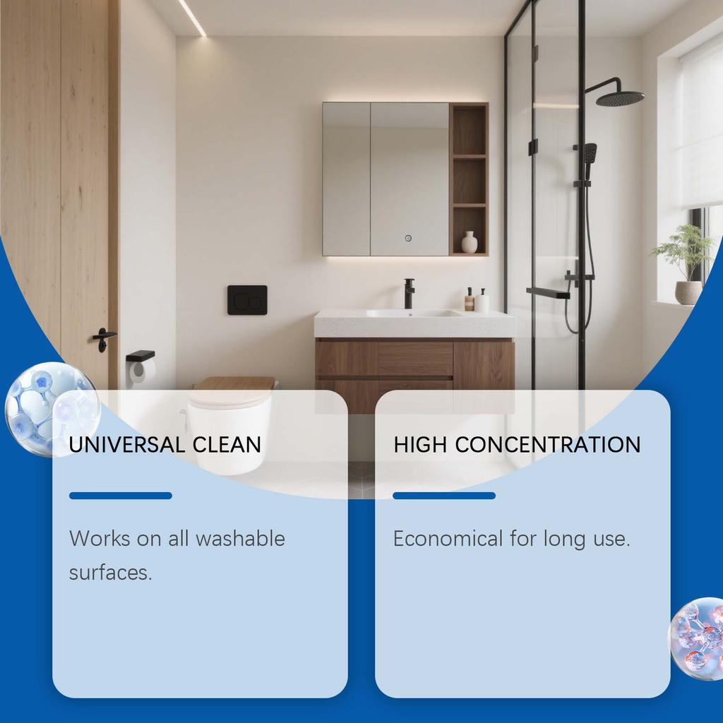 All Purpose Cleaner Multipurpose Cleaning Solution Mild Safety Formula for Home Kitchen Bathroom Office Surfaces 30ml Bottle
