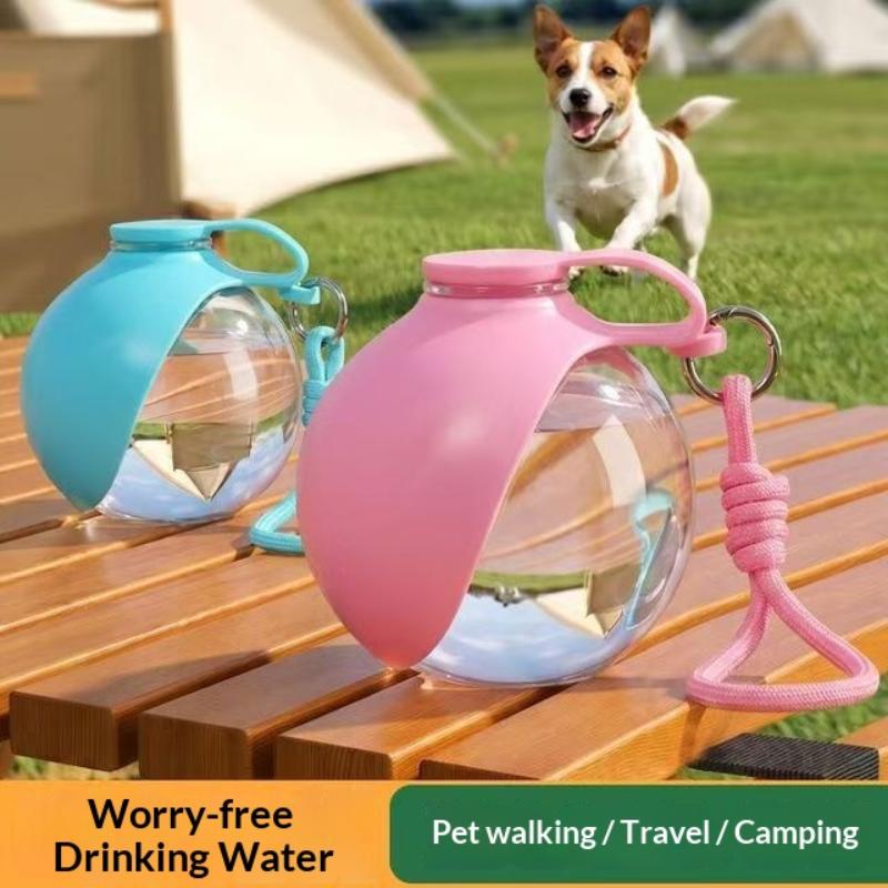 Garrafa de Água Portátil para Cães e Gatos Design à Prova de Vazamento Alça de Transporte Removível Perfeita Para Passeios ao Ar Livre Caminhadas Viagens com Animais de Estimação