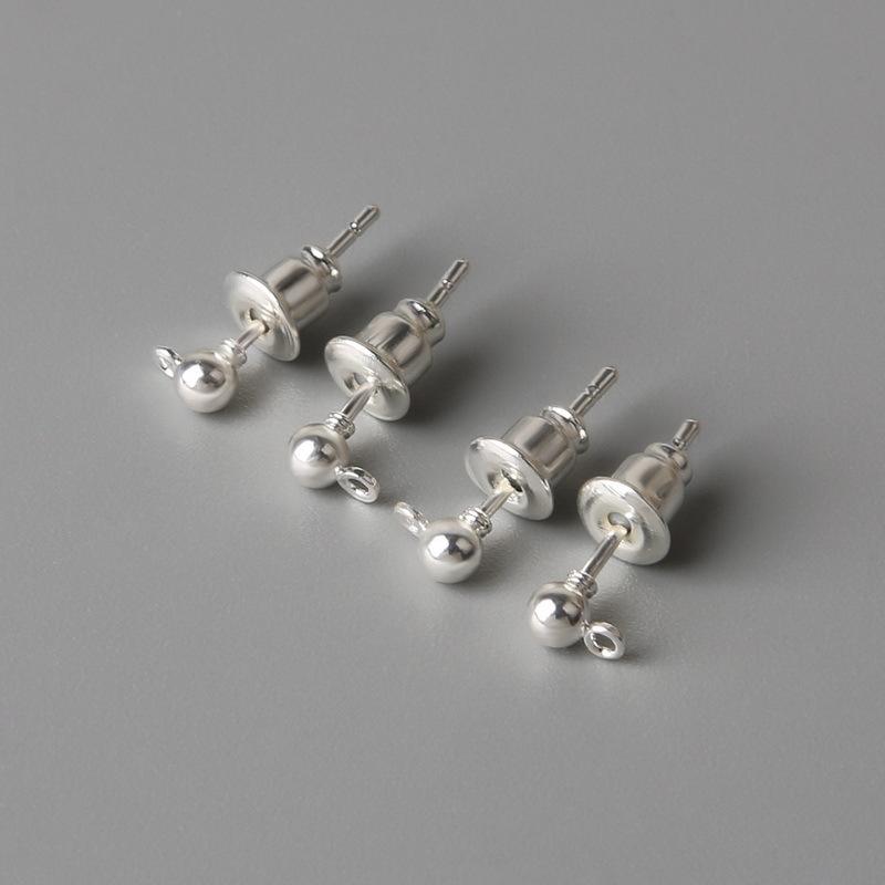 Meier Ball with ring ear plugs jewelry combination handmade diy earrings earrings earrings jewelry