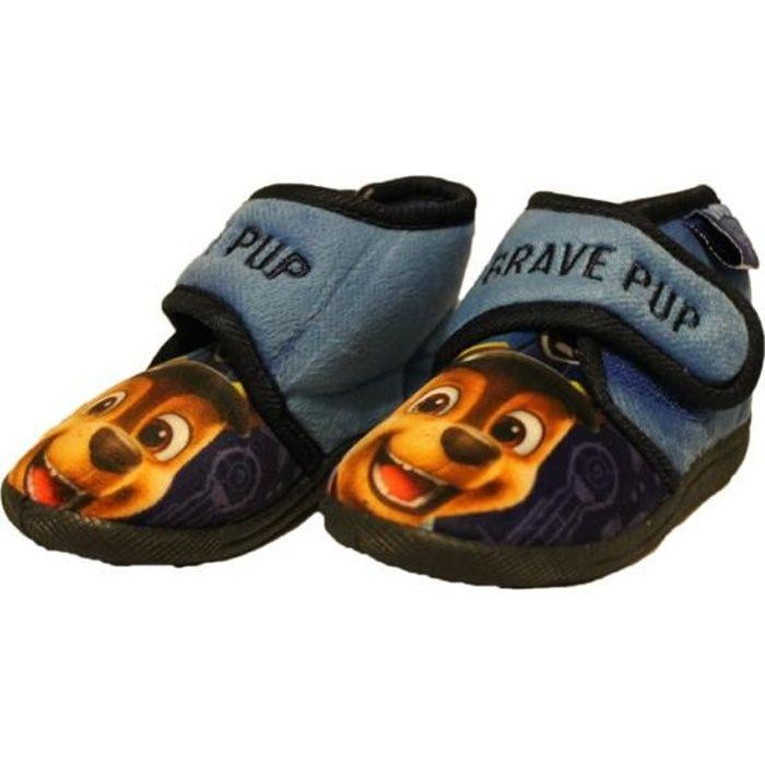Chaussons Pat Patrouille Bleu À Scratch